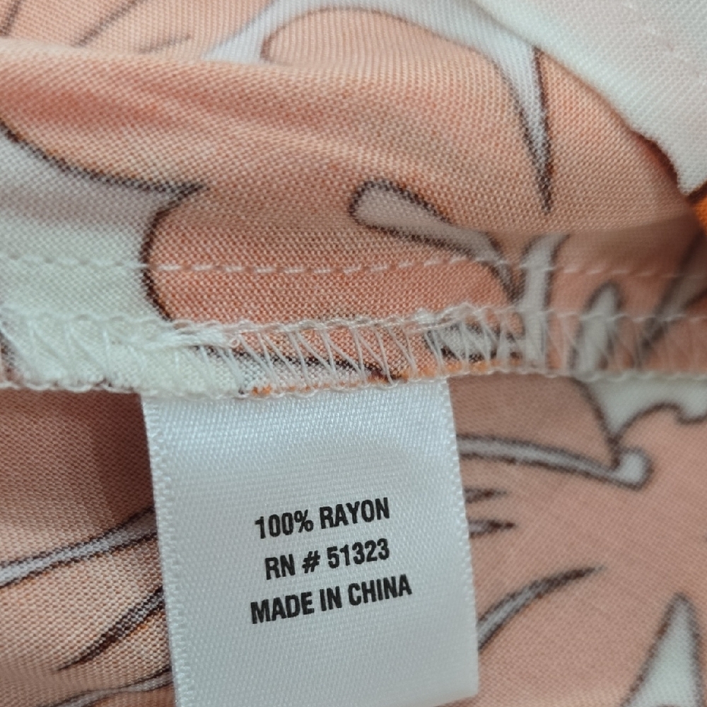 MSK Vibrant  Floral Orange and White Dress, XL, NWT - Picture 6 of 14